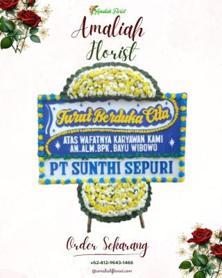 Papan Bunga Duka di Pasar Manggis